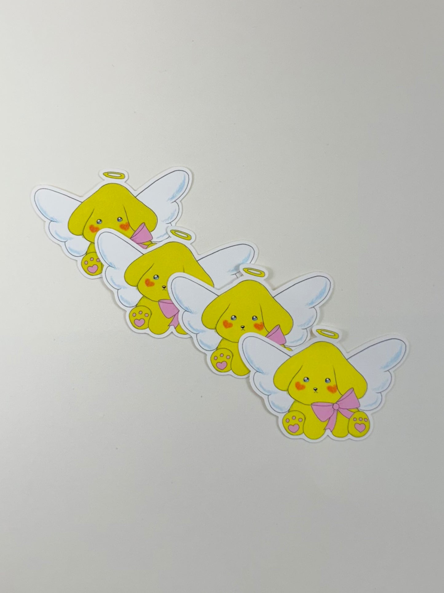 Angel Pup Vinyl Sticker (single)