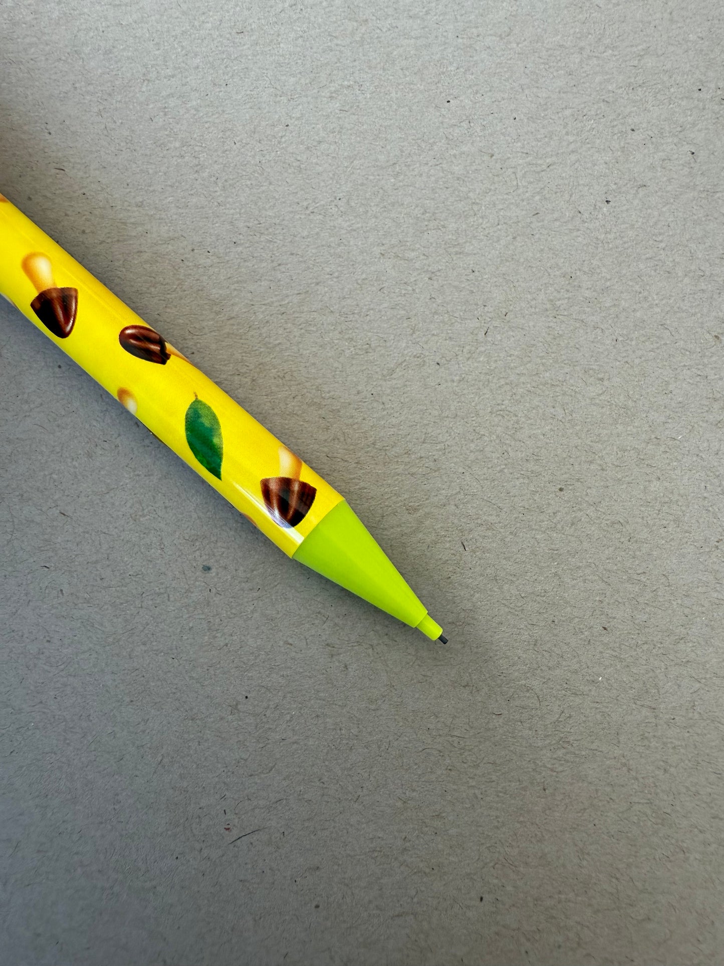 Chocolate Mushroom Meiji Snack Mechanical Pencil with Charm