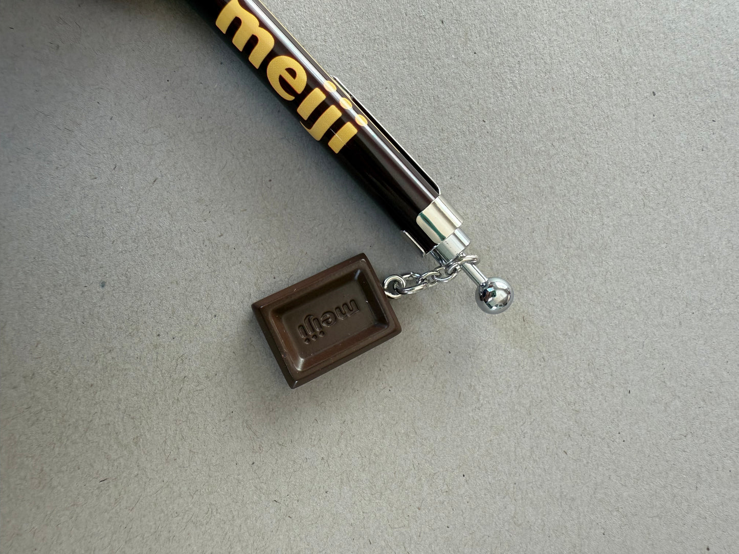 Milk Chocolate Bar Meiji Snack Mechanical Pencil with Charm