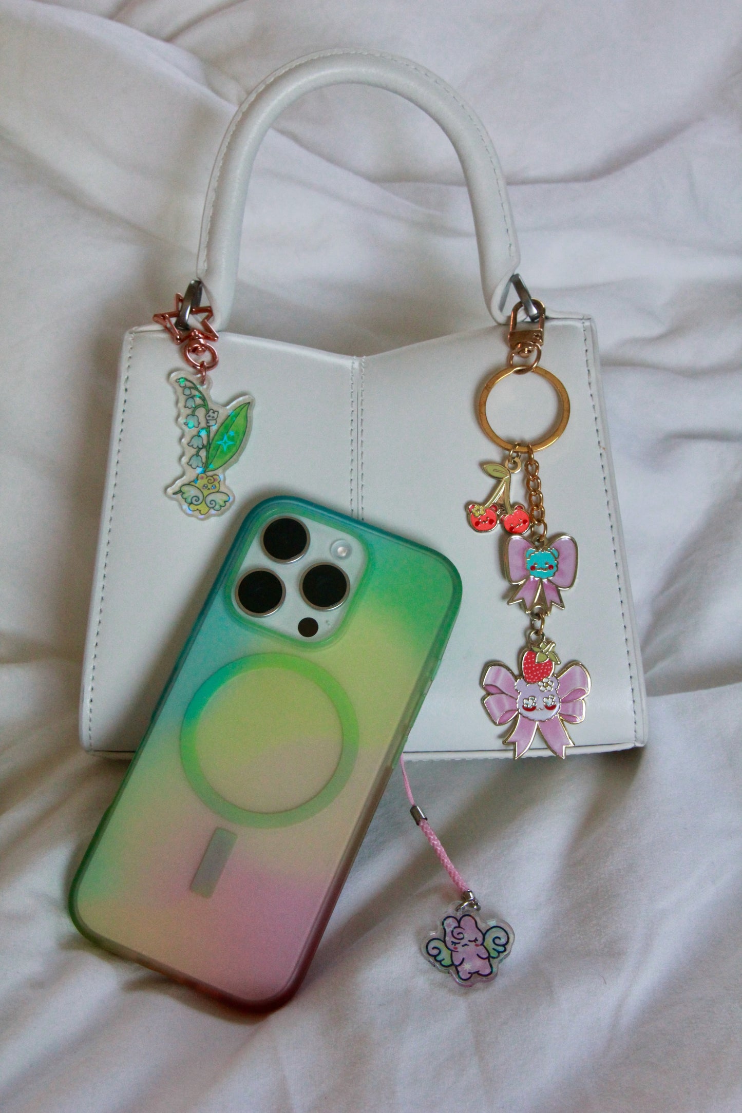 Sad Sparkle Bunny Bebe Phone Charm
