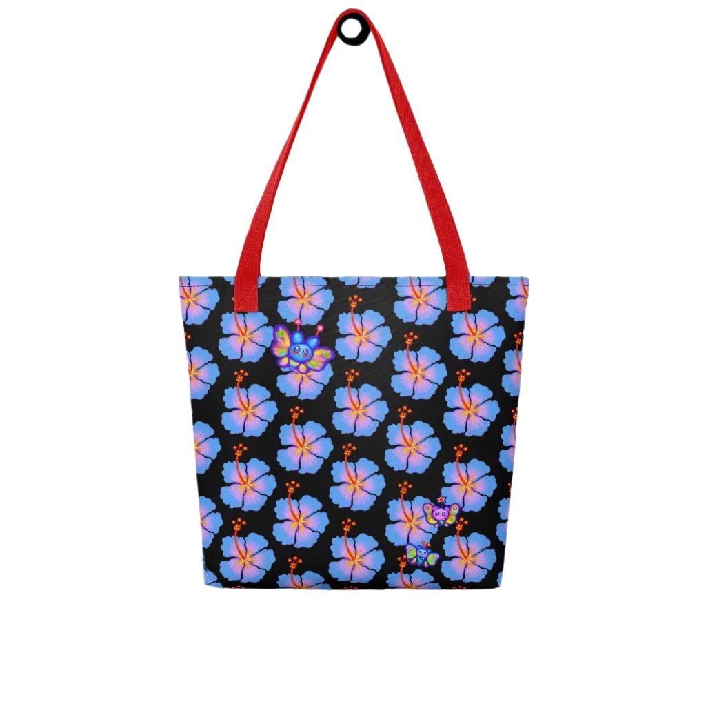 Hibiscus Buzz Bliss tote bag