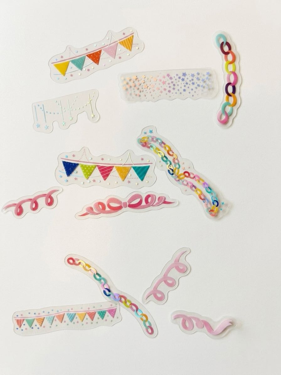 Party Decor Flake Stickers
