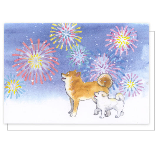 Shiba Inu Summer Greeting Card