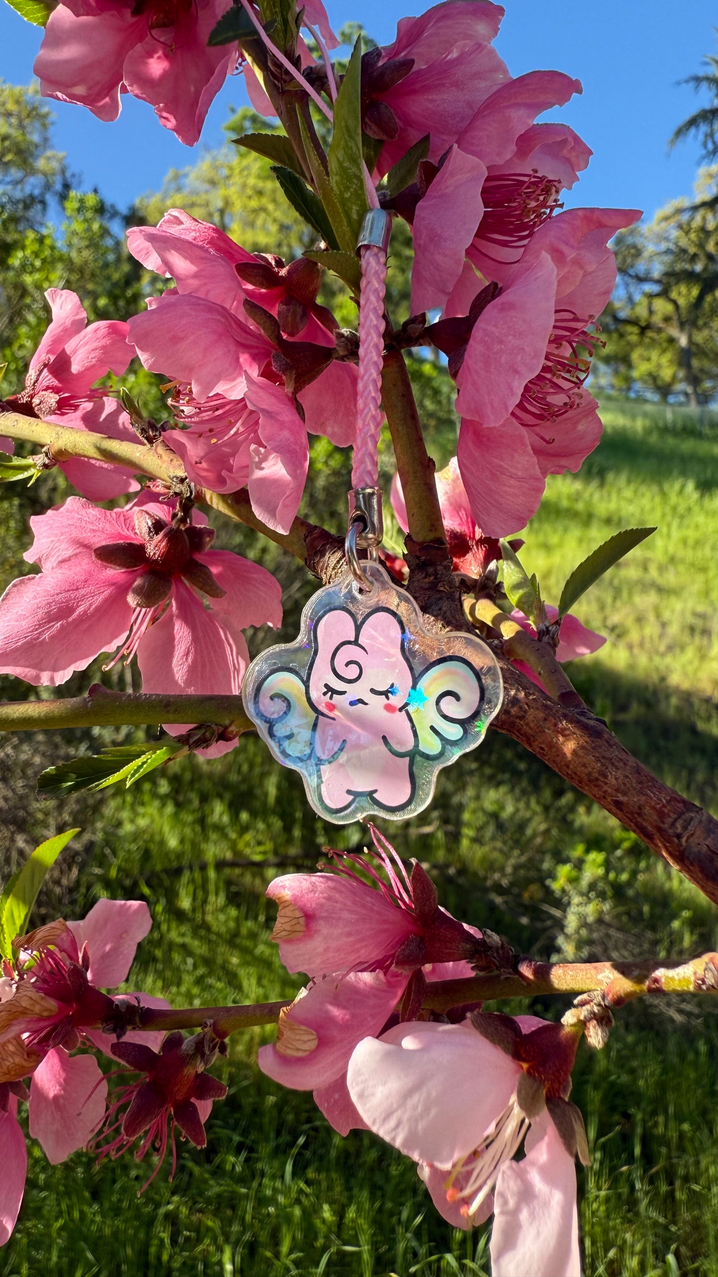 Sad Sparkle Bunny Bebe Phone Charm