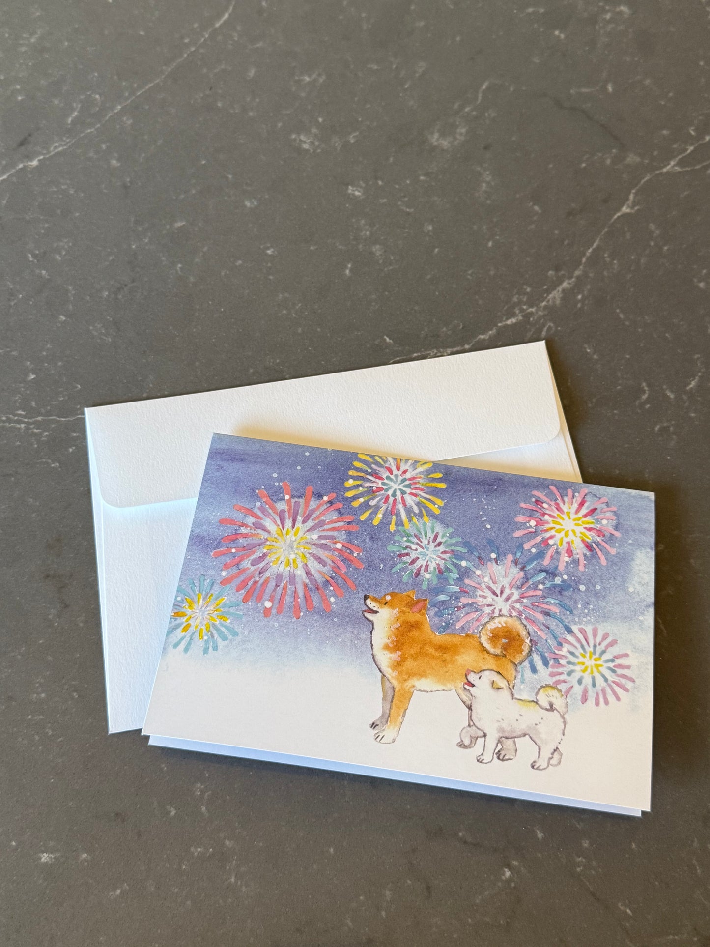 Shiba Inu Summer Greeting Card